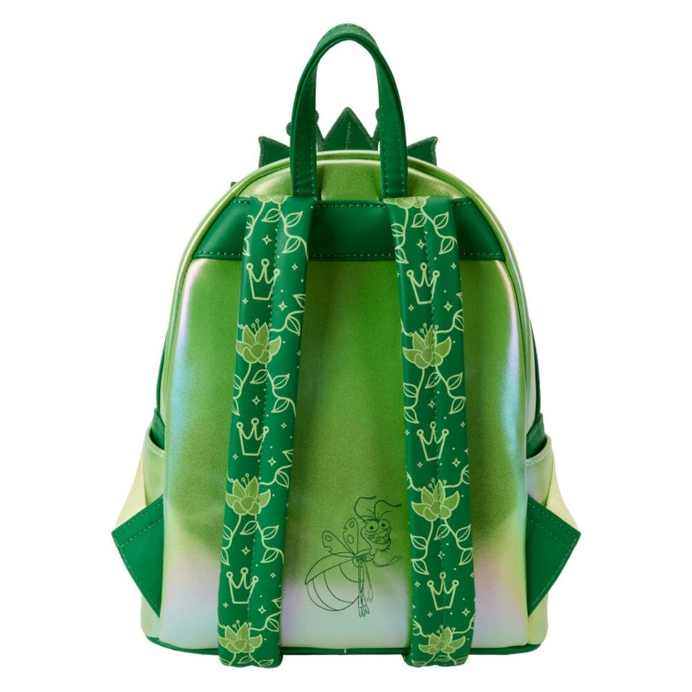 Loungefly Tiana Exclusive Shiny Series Iridescent Cosplay Backpack & Wallet NWT - Picture 4 of 13